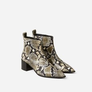 Everlane Boss Boot in Snake Skin